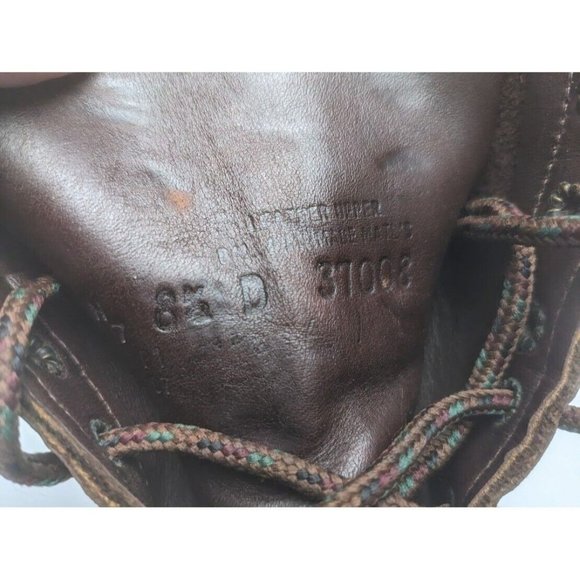 Vintage Red Wing Boots Men 8.5  D Red  Leather Military Combat Made in USA main image 6